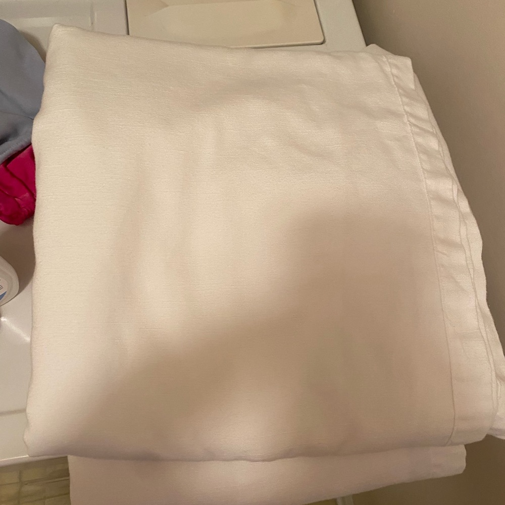 White curtains!